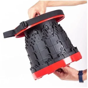 Portable Folding Stool, 2nd Gen Adjustable Telescoping
