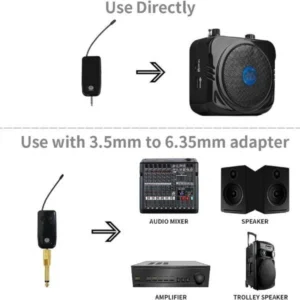 AY-101 Wireless Microphone, Dual Micro USB cable