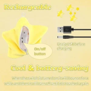 Angry Starfish Toy, Angry Star Car Plush (Yellow)