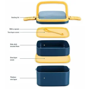 Lunch Box Double Layers Portable Bento