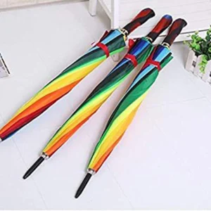 Rainbow Umbrella for Monsoon Multicolored