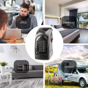 Electric Room Heater Portable Wall-Outlet 400 Watts