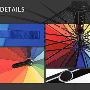 Rainbow Umbrella for Monsoon Multicolored