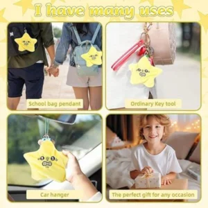 Angry Starfish Toy, Angry Star Car Plush (Yellow)