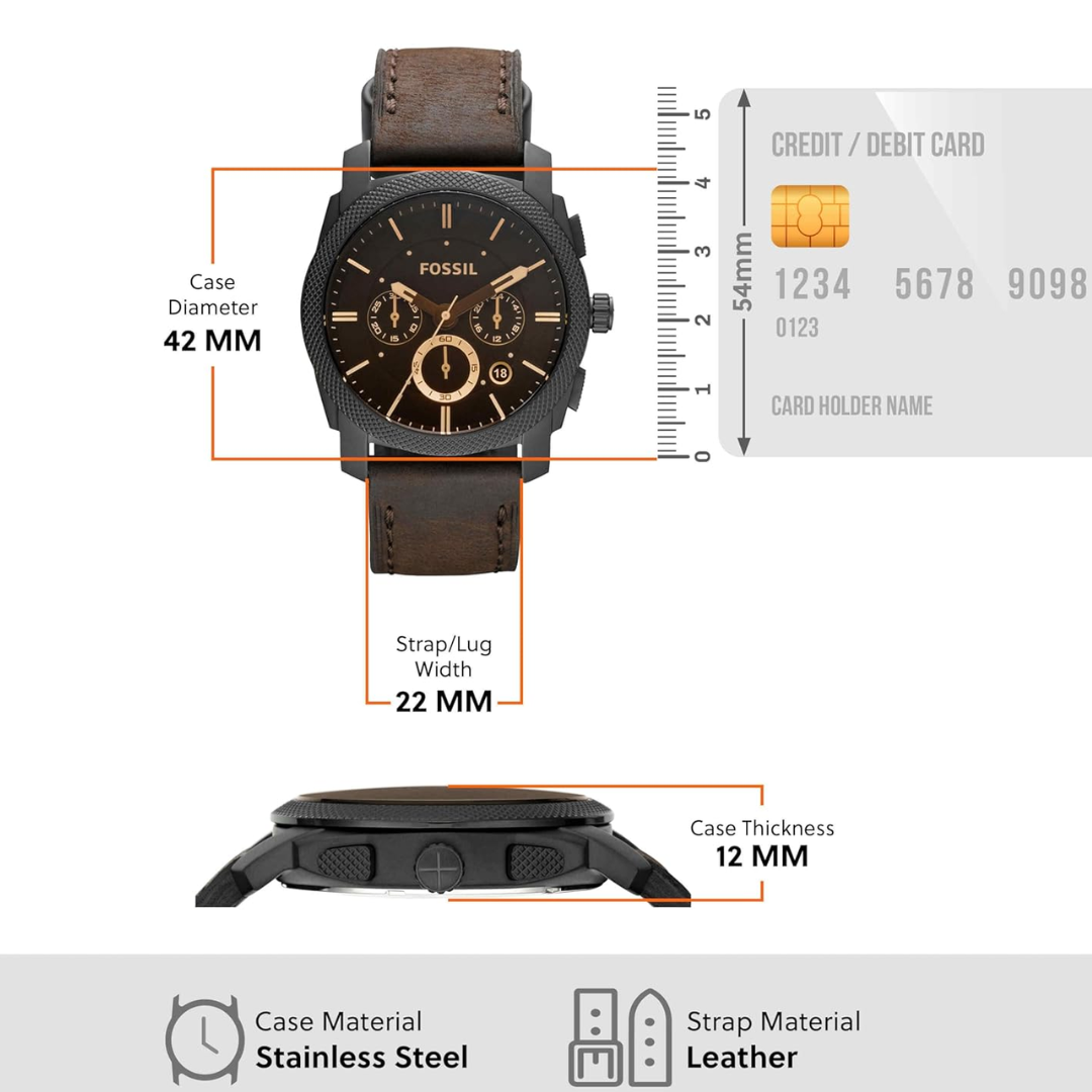 Fossil Machine Brown Watch
