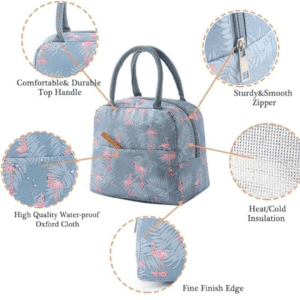 Stylish  Lunch Bag for Office Men & Women,  Ideal Tiffin Organizer (Multicolor) (Printed Lunch Bag)