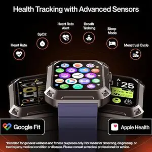 Ambrane Wise Stud Smartwatch with IP68, Sp02 Tracking