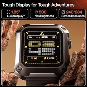 Ambrane Wise Stud Smartwatch with IP68, Sp02 Tracking