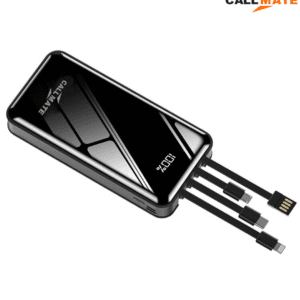 20000mAh Power Bank, 15W Fast Charging| Buit-in 4-in-1 Cables