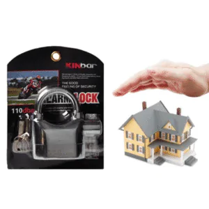 Alarm Lock Anti Theft Security Door System Padlock 110dB 10mm Hardened Steel Safety Purpose