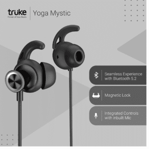 Wireless in Ear Earphones with mic, 50H of Playtime, Digital Display, ENC, Silicon Design, USB-C Fast Charge.