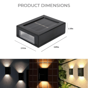 Solar Wall Light, Up and Down Outdoor Security Wall Lamps.