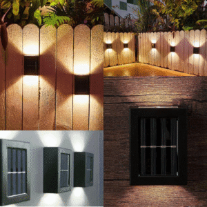 Solar Wall Light, Up and Down Outdoor Security Wall Lamps.