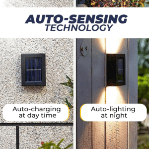 Solar Wall Light, Up and Down Outdoor Security Wall Lamps.