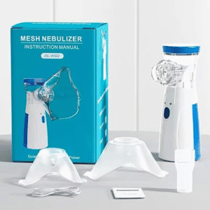 Nebulizer , One Touch Operation, No Noise, High Nebulization Rate, Travel Friendly For Adults & Kids