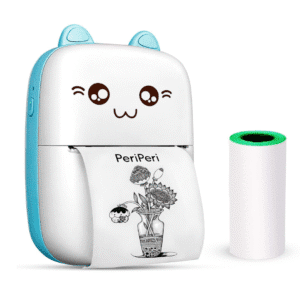mini Wireless Bluetooth Mobile Printer with USB Cable for Study/Android/iOS