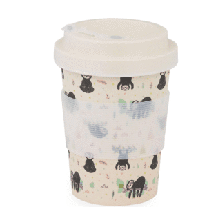 Eco-Friendly Bamboo Fibre Travel Reusable Coffee Mug.