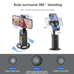 Auto Face Tracking Tripod, 360° Rotation Body Phone