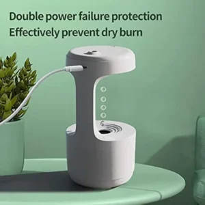 Anti-Gravity Water Droplet Humidifier with LED Display