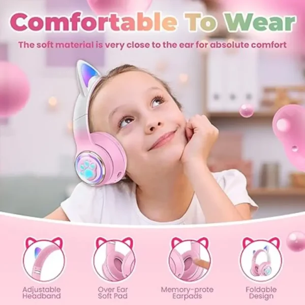 Cat Ear Kids Wireless Bluetooth Headphone