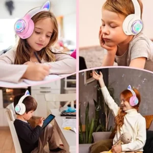 Cat Ear Kids Wireless Bluetooth Headphone with Mic