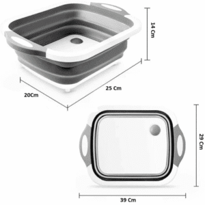 Foldable Chopping Board| 3 in 1 Foldable Silicone Chopping Board