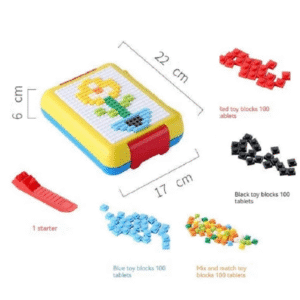Building Block Lunch Box, DIY Pattern Bento Box, Leak-Proof Lunch Box