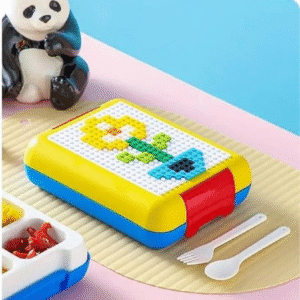 Building Block Lunch Box, DIY Pattern Bento Box, Leak-Proof Lunch Box