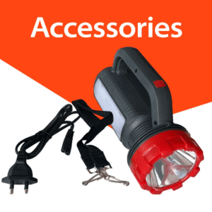 Solar Rechargeable LED Emergency Torch for Home | 2 Modes of Brightness, Convenient Portable Design, in-Built Solar Panel.