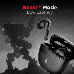 Ear Earbuds  24H Playtime, Immersive Audio, IPX4, IWP, Touch Controls, Lightweight Build(Space Black)