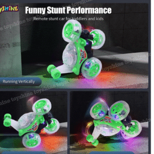 Remote Control Stunt Car | Stunt Vehicle 360° Rotating Rolling Radio Control Electric Race Car with Lights and Music