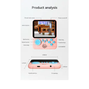 Handheld Game .HD Screen Mini Retro Classic Video Game System Mario Video Game Video Game for Kids.