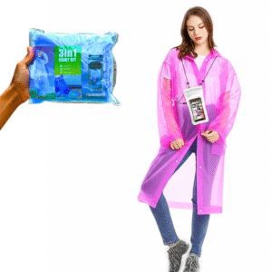 Unisex 3 in 1 Rain Coat (1 Rain Coat, 1 Mobile Cover & 1 Rain Shoe)