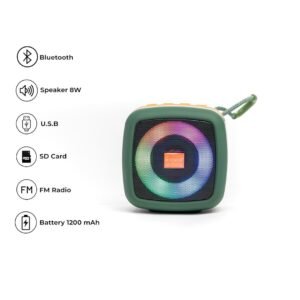 Portable Bluetooth Speaker with Dynamic Thunder Sound
