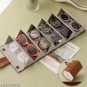 Portable Folding Sunglasses Organizer Case