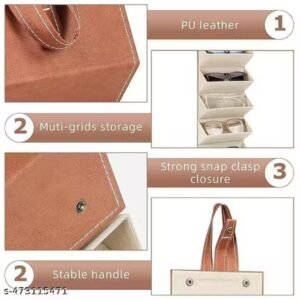 Portable Folding Sunglasses Organizer Case