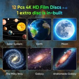 Galaxy Projector for Bedroom With 4K Replaceable 13 Galaxy Discs